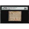 Image 1 : July 2, 1780 $8 Rhode Island Colonial Currency Note PMG About Uncirculated 50