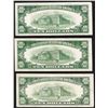 Image 2 : Lot of (3) 1953 $10 Silver Certificate Notes