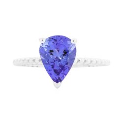 14KT White Gold 2.40 ctw Tanzanite Ring