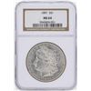 Image 1 : 1891 $1 Morgan Silver Dollar Coin NGC MS64