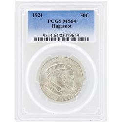 1924 Huguenot Centennial Commemorative Half Dollar Coin PCGS MS64