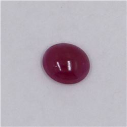 2.56ct Natural ruby cabochon oval cut