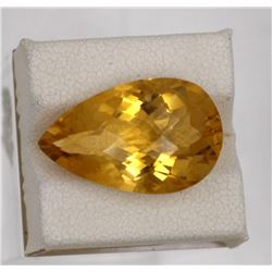 13.94ct Natural citrine pear cut