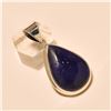 Image 1 : Blue Lapis Pendant Solid Sterling Silver