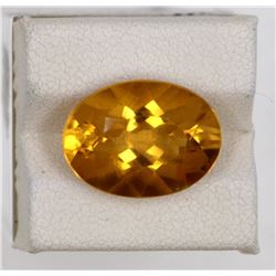 8.07ct Natural citrine oval cut