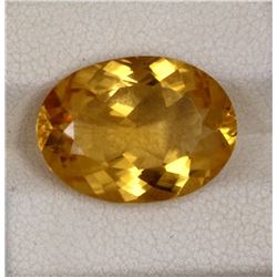 7.54ct Natural citrine oval cut
