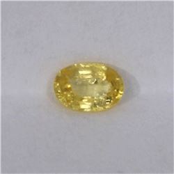0.51ct Natural yellow sapphire oval cut