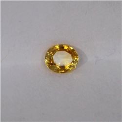 0.52ct Natural yellow sapphire oval cut