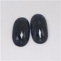 13.93ct Natural ceylon blue Sapphire match pair oval cut