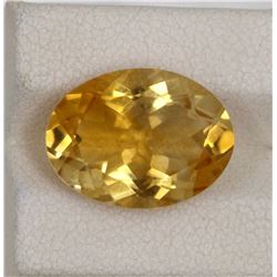7.93ct Natural citrine oval cut