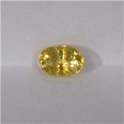 0.72ct Natural yellow sapphire oval cut