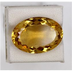 16.06ct Natural citrine oval cut