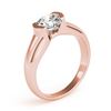Image 4 : 1 CTW Certified VS/SI Diamond Solitaire Wedding Ring 18K Rose Gold - REF-331F4N - 27805