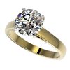 Image 1 : 2.50 CTW Certified H-SI/I Quality Diamond Solitaire Engagement Ring 10K Yellow Gold - REF-729M2F - 3