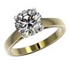 Image 2 : 2.50 CTW Certified H-SI/I Quality Diamond Solitaire Engagement Ring 10K Yellow Gold - REF-729M2F - 3