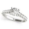 Image 1 : 1.55 CTW Certified VS/SI Diamond Solitaire Ring 18K White Gold - REF-498N5A - 28131