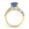 Image 2 : 4.33 CTW Kaynite & Diamond Ring 10K Yellow Gold - REF-102X2R - 13406