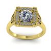 Image 4 : 1.75 CTW Solitaire Certified VS/SI Diamond Ring 14K Yellow Gold - REF-496M4F - 38555