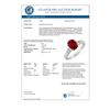 Image 3 : 1.60 CTW Ruby & Diamond Ring 10K White Gold - REF-36W4H - 11296