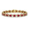 Image 1 : 15.2 CTW Ruby & Diamond Bracelet Yellow Gold 10K Yellow Gold - REF-255R3K - 40456