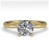 Image 1 : 1.01 CTW VS/SI Diamond Engagement Designer Ring 18K Yellow Gold - REF-284Y7X - 32401