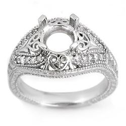 0.33 CTW Certified VS/SI Diamond Ring 14K White Gold - REF-51K6W - 11356