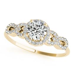 1.08 CTW Certified VS/SI Diamond Solitaire Ring 18K Yellow Gold - REF-192X9R - 27962