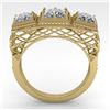 Image 4 : 2 CTW Past Present Future VS/SI Princess Diamond Ring 18K Yellow Gold - REF-481A6V - 36070
