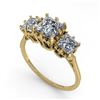 Image 2 : 2 CTW Past Present Future Certified VS/SI Princess Diamond Ring 18K Yellow Gold - REF-414M2F - 35785