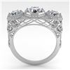 Image 4 : 2 CTW Past Present Future VS/SI Diamond Ring 18K White Gold - REF-421N6A - 36063