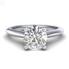Image 2 : 1.08 CTW VS/SI Diamond Solitaire Art Deco Ring 18K White Gold - REF-361Y8X - 37286