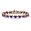 Image 1 : 15.2 CTW Sapphire & Diamond Bracelet Rose Gold 10K Rose Gold - REF-244Y2X - 40458