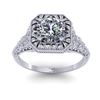 Image 4 : 1 CTW Solitaire Certified VS/SI Diamond Ring 14K White Gold - REF-289N6A - 38526