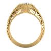 Image 4 : 1.07 CTW VS/SI Diamond Art Deco Ring 18K Yellow Gold - REF-321R2K - 36886