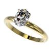Image 1 : 1.25 CTW Certified VS/SI Quality Oval Diamond Solitaire Ring 10K Yellow Gold - REF-370H8M - 32915