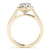 Image 4 : 2.02 CTW Certified VS/SI Diamond 2Pc Wedding Set Solitaire Halo 14K Yellow Gold - REF-566Y7X - 30812
