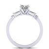 Image 4 : 1.04 CTW Certified VS/SI Diamond Solitaire Ring 14K White Gold - REF-179M6F - 30390