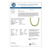 Image 3 : 46.5 CTW Peridot & VS/SI Certified Diamond Eternity Necklace 10K Yellow Gold - REF-275X3R - 29430
