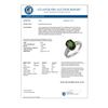 Image 3 : 3.60 CTW Green Tourmaline & Diamond Ring 14K White Gold - REF-97X3R - 10409