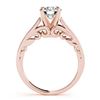 Image 2 : 1 CTW Certified VS/SI Diamond Solitaire Wedding Ring 18K Rose Gold - REF-301M4F - 27784