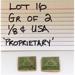 STAMPS, USA, 1/8 CENTS