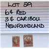 Image 1 : STAMP, NEWFOUNDLAND, 3 & 6 CENTS