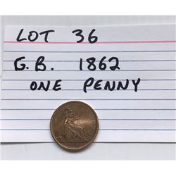 COIN, GB, 1862, PENNY