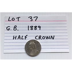 COIN, GB, 1889, HALF CROWN