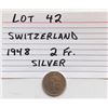 Image 2 : COIN, SWITZERLAND 1948, 2 FR.