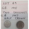 Image 1 : COINS, GB, 2 SHILLINGS, 1/2 CROWN