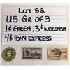 Image 1 : STAMPS, US, 1 CENT, 3 CENT, 4 CENT
