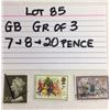Image 1 : STAMPS, GB, 7, 8, 20 PENCE