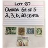 Image 1 : STAMPS, CANADA, 2,3, 6, 20 CENTS