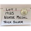 Image 1 : COIN, 1925 NORSE MEDAL